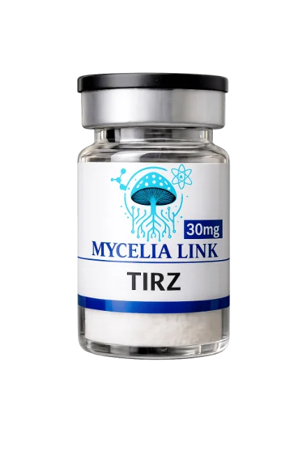 Tirz research peptide vial